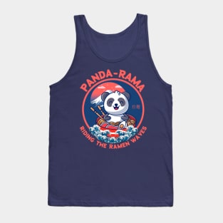 Kawaii Panda Meets Ramen Paradise Tank Top